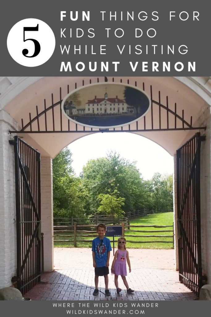 5 fun things to do while visiting Mount Vernon with kids. Children will love the scavenger hunt at George Washington's historic estate! - Where the Wild Kids Wander