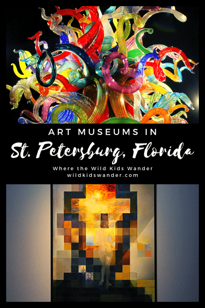 St. Petersburg, Florida is known for its art scene! Two of the most well-known artists have collections in this Tampa-area town. The Chihuly Collection and the Dali Museum are two amazing museums to visit with kids.... and even without! Read more about them here! - Where the Wild Kids Wander - #chihuly #dali #stpete