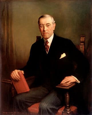 Portrait of Woodrow Wilson, 28th US President