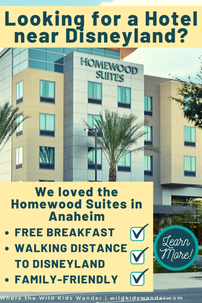 If you are researching hotels near Disneyland, consider staying at the Homewood Suites in Anaheim! Our review shares what we loved about the hotel, as well as a few things we didn't. - Where the Wild Kids Wander - Anaheim Hotels | Disney Travel | California | Family Travel | Family Vacation