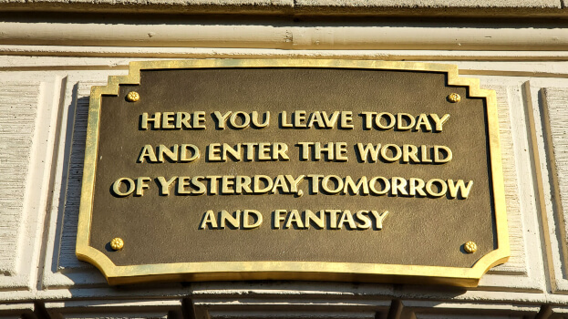 Differences Between Disneyland and Magic Kingdom - Here You Enter Sign