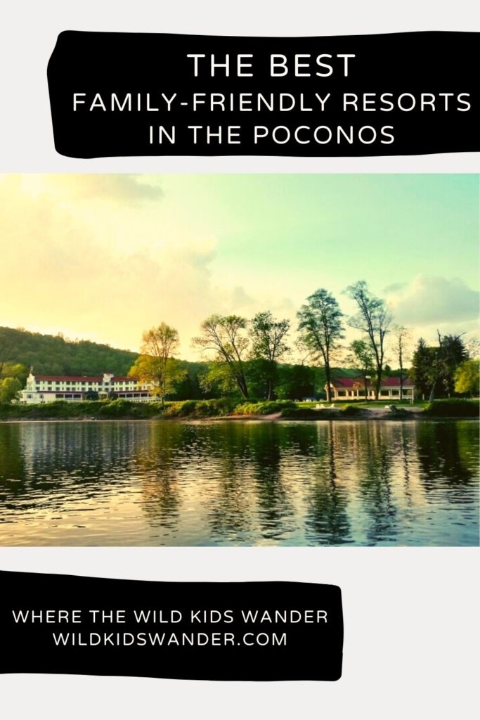 Plan the perfect getaway with kids by visiting one of these amazing Poconos resorts for families. From indoor waterparks, to outside fun like kayaking, hiking, and even ropes courses, these resorts have everything you need for a perfect family vacation in Pennsylvania. - Where the Wild Kids Wander - Family Travel Inspiration | Weekend Getaway Ideas | Travel With Kids