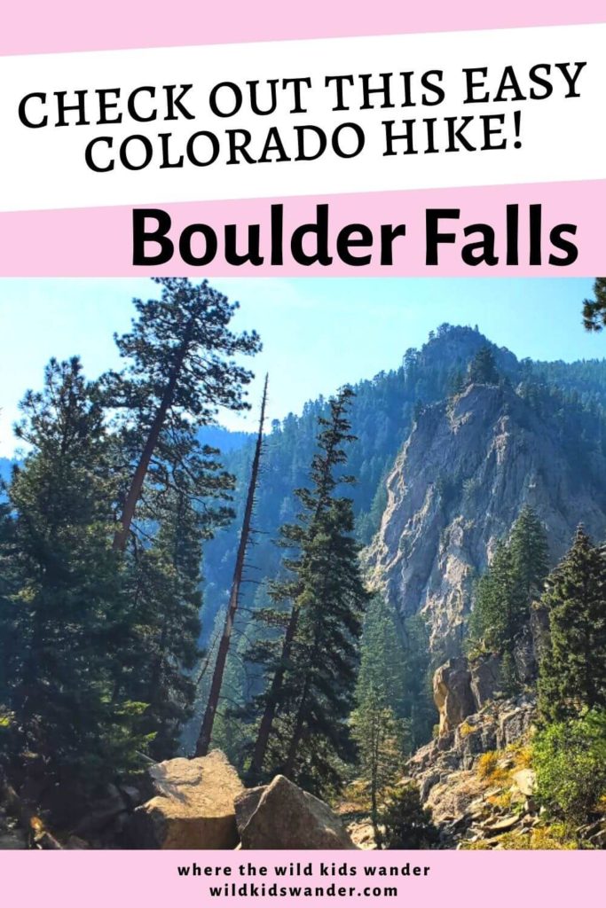 For an easy hike near Boulder for kids, look no further than Boulder Falls. One of the easiest hikes in Colorado, Boulder Falls is the perfect family-friendly hike. - Where the Wild Kids Wander