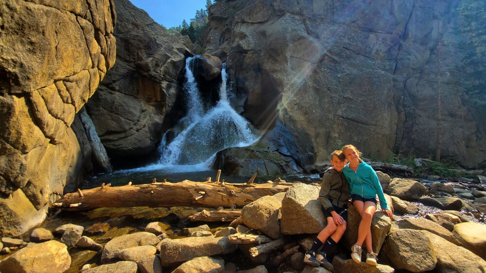 Easy Hike near Boulder for kids - Boulder Falls in the Boulder Canyon