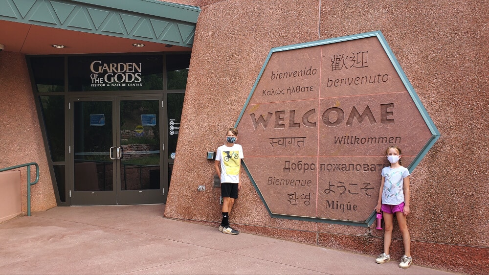 Garden of the Gods Hikes for Families -  Visitor Center entrance