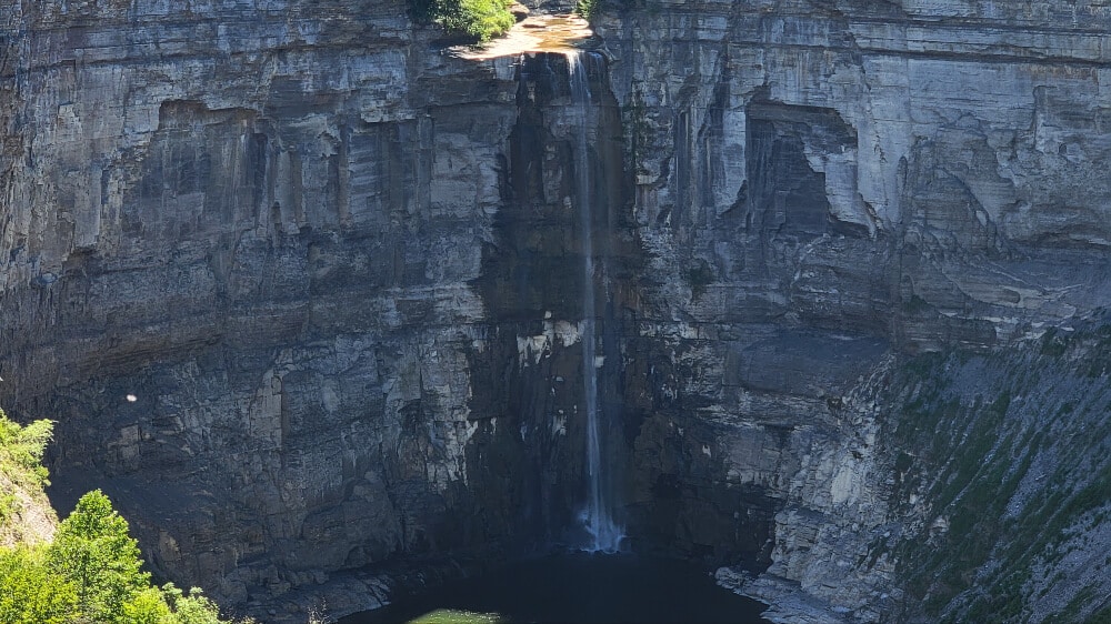 View of Taughannock Falls from the overlook in Ithaca, New York