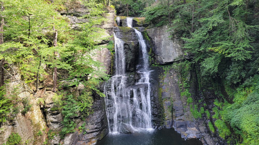 Hiking the Bushkill Falls trails - Main Falls at Bushkill Falls
