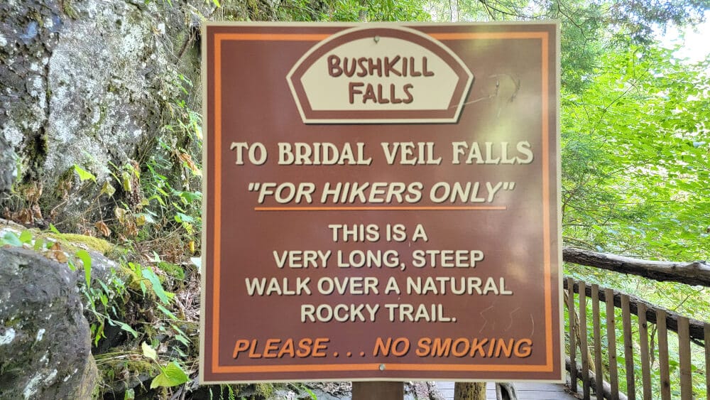 Hiking the Bushkill Falls trails - Red Trail at Bushkill Falls