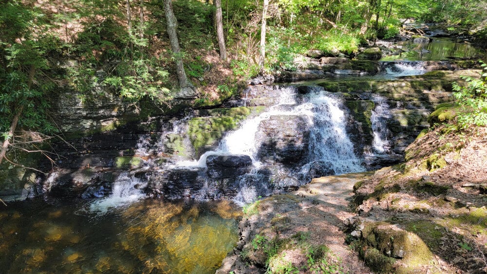 Hiking the Bushkill Falls trails - pennell falls