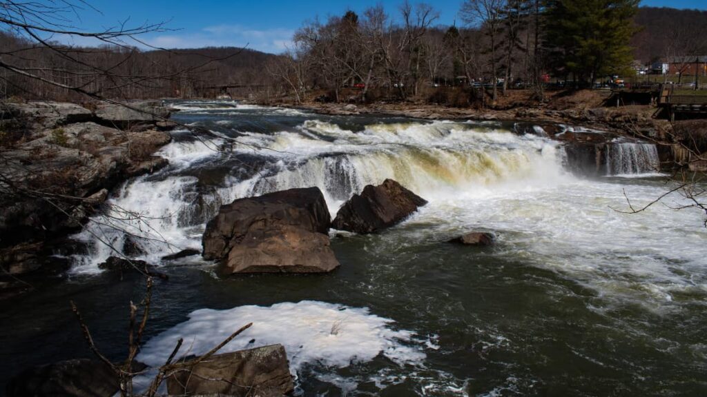 Best small towns to visit with kids in PA - Ohiopyle waterfalls