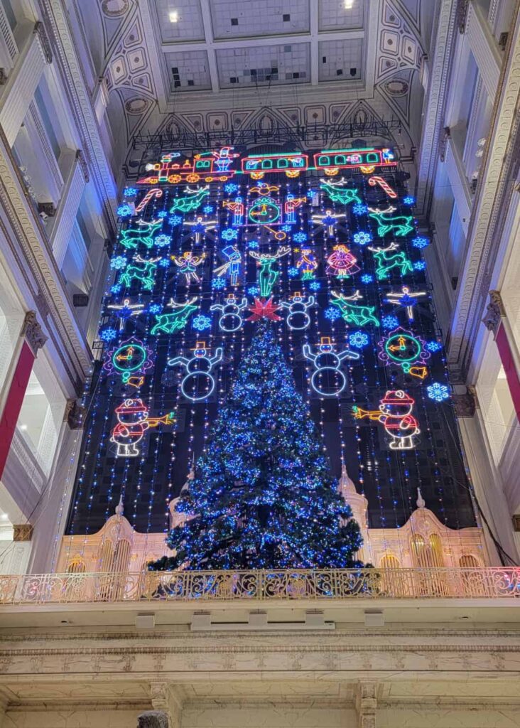 The Christmas Light Show in Macy's in Philadelphia is a longtime holiday tradition.