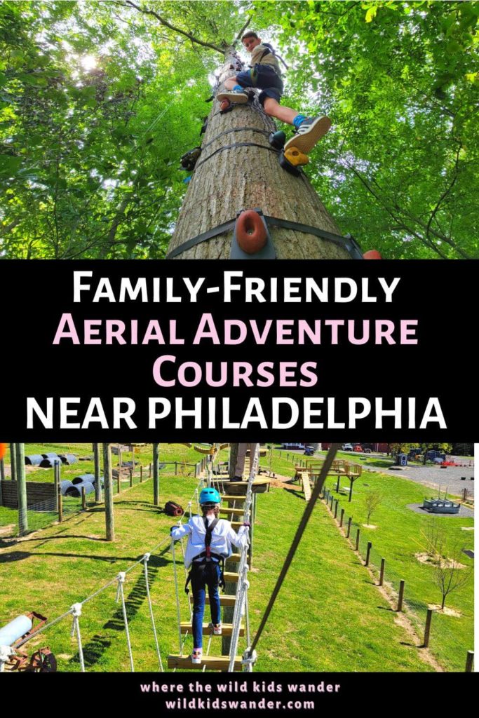 Guide to the best family-friendly ropes courses near Philadelphia.
