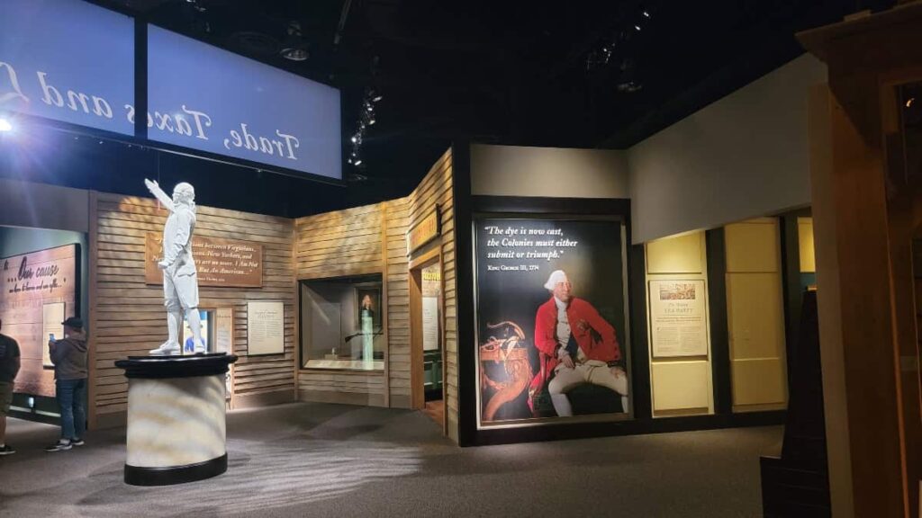 Inside the American Revolution Museum at Yorktown