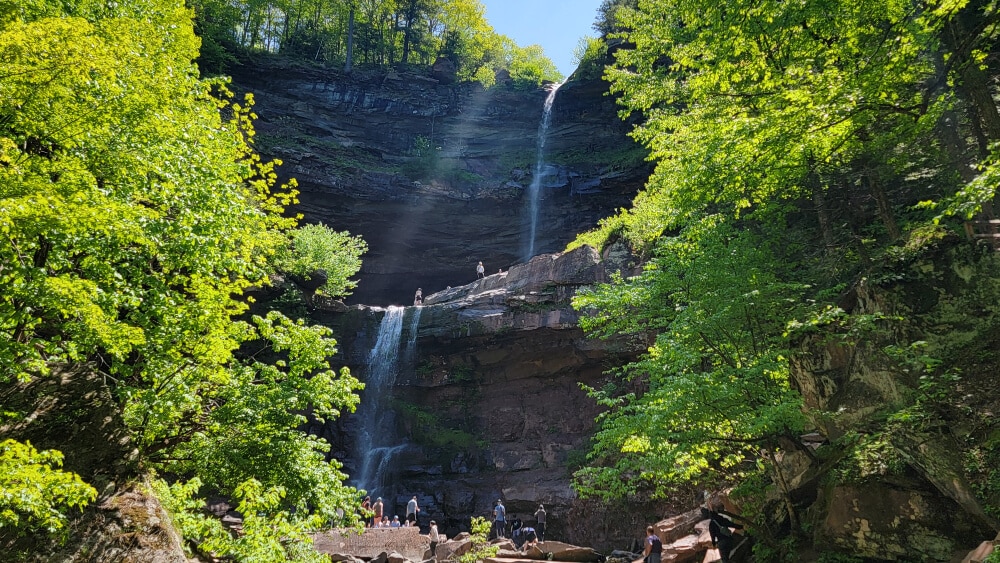 Kaaterskill Falls full waterfall on Kaaterskill Falls hike