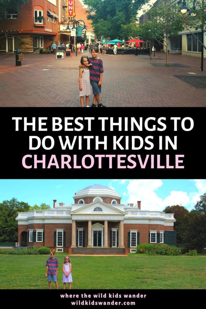 The best thing to do in Charlottesville with kids, including where to stay and some other fun options nearby in Shenandoah Valley.