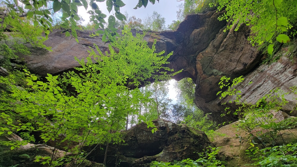 View of Grays Arch from below