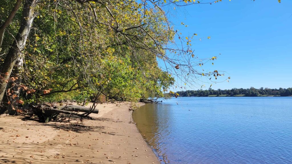 Neshaminy State Park is a wonderful state park near Philadelphia that sits along the Delaware River