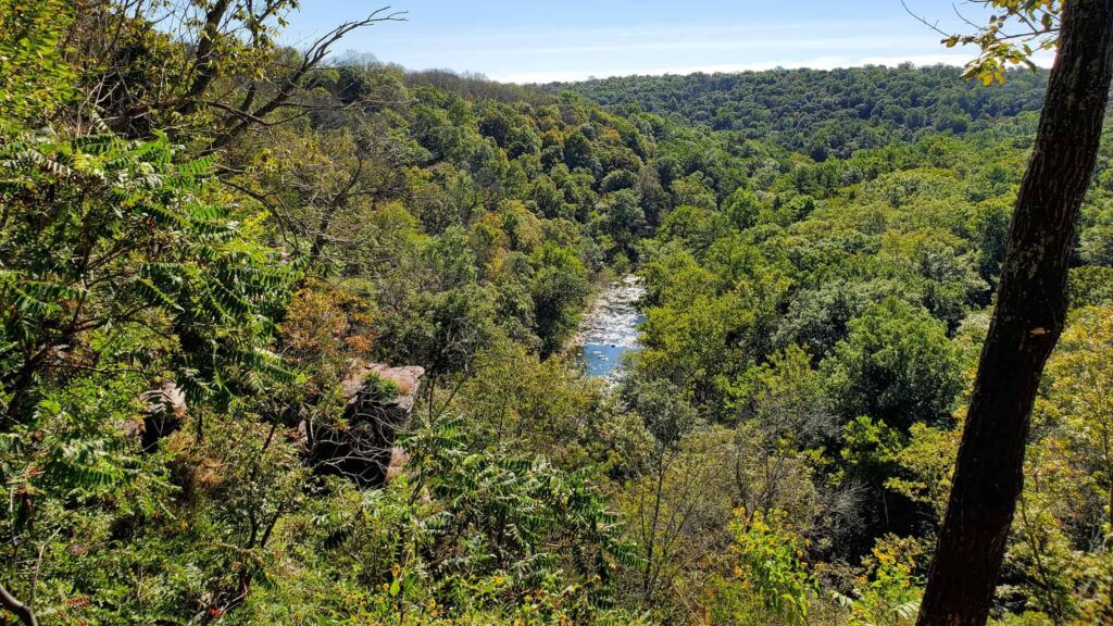 View of the Tohickon Creek from High Rocks in Ralph Stover State Park