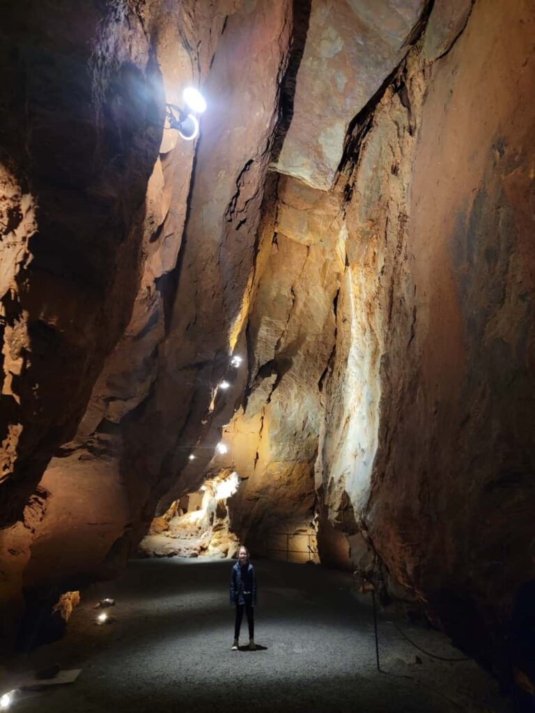 Cathedral Hall at Shenandoah Caverns is one of the largest rooms in a cavern on the east coast