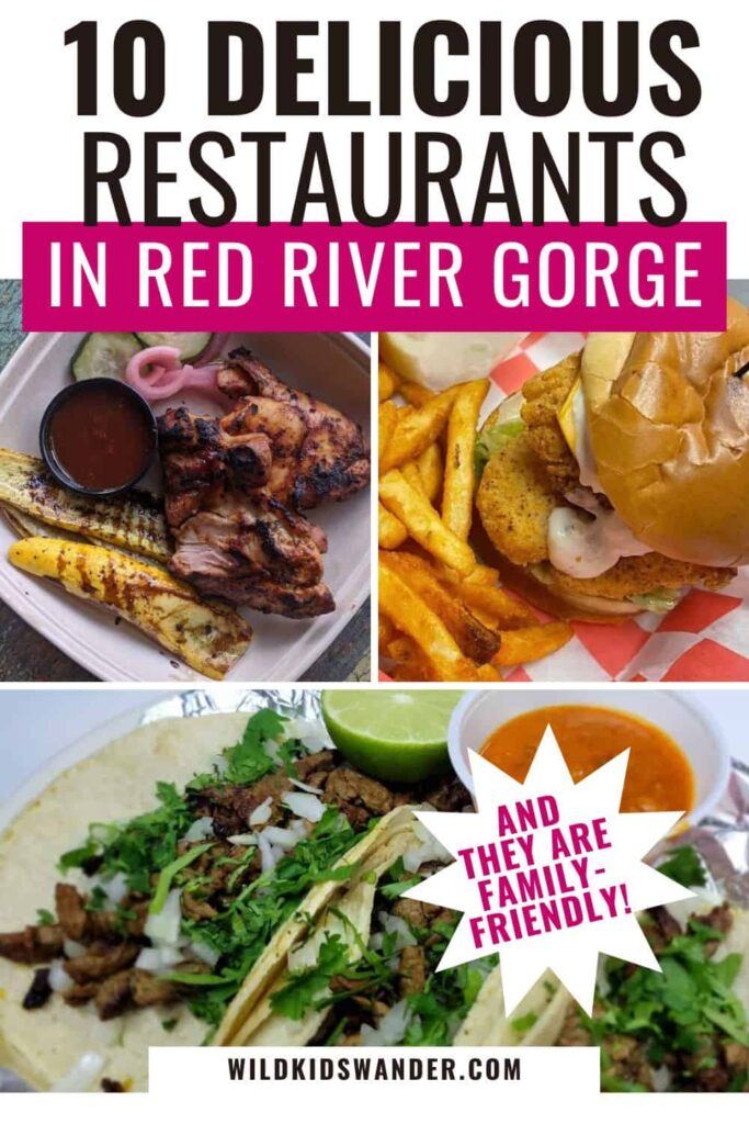 These are some of the Red River Gorge restaurants to eat at with your family after a day of hiking or kayaking
