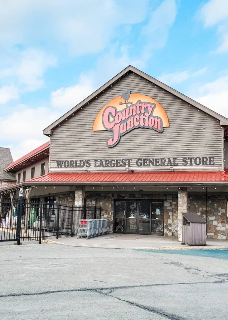 entrance to country junction in lehighton. they call themselves the world largest general store