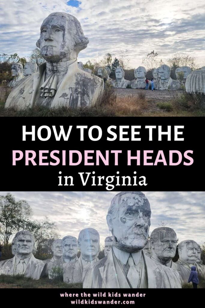 The Presidents Heads in Williamsburg is a cool, dystopian, and unique attraction.