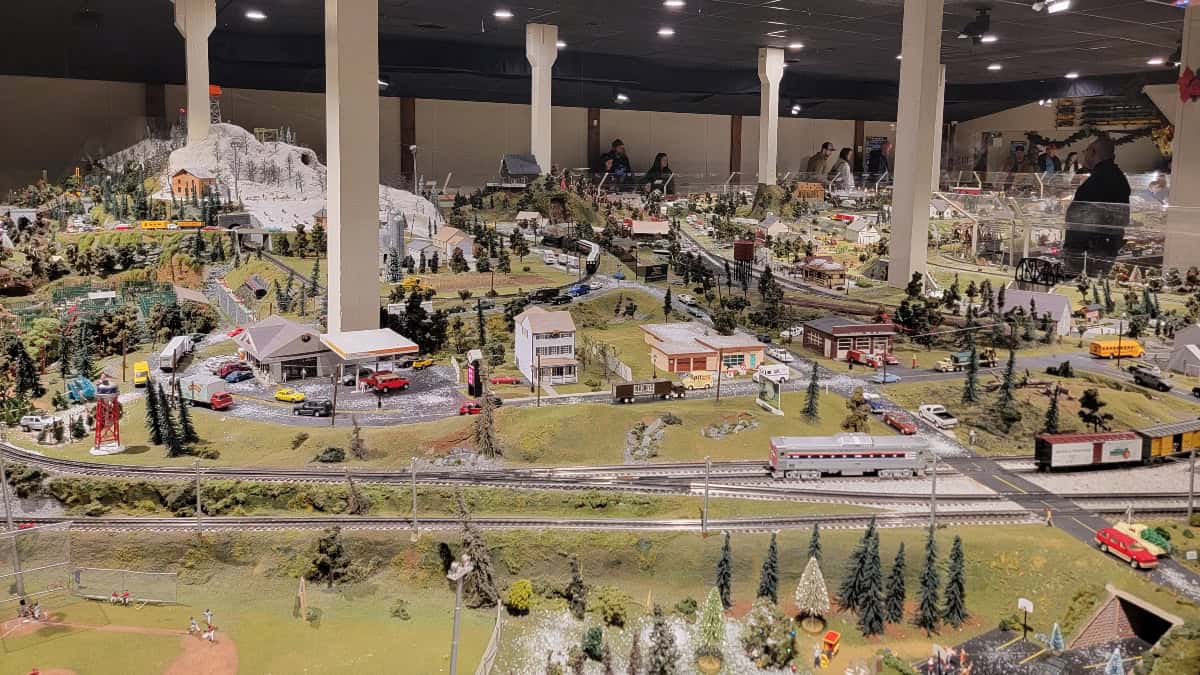 view of a model train display at the choo choo barn