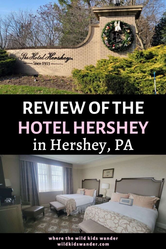 The Hotel Hershey is one of the official Hershey resorts near Hersheypark and is a gorgeous family friendly hotel that exudes old world charm