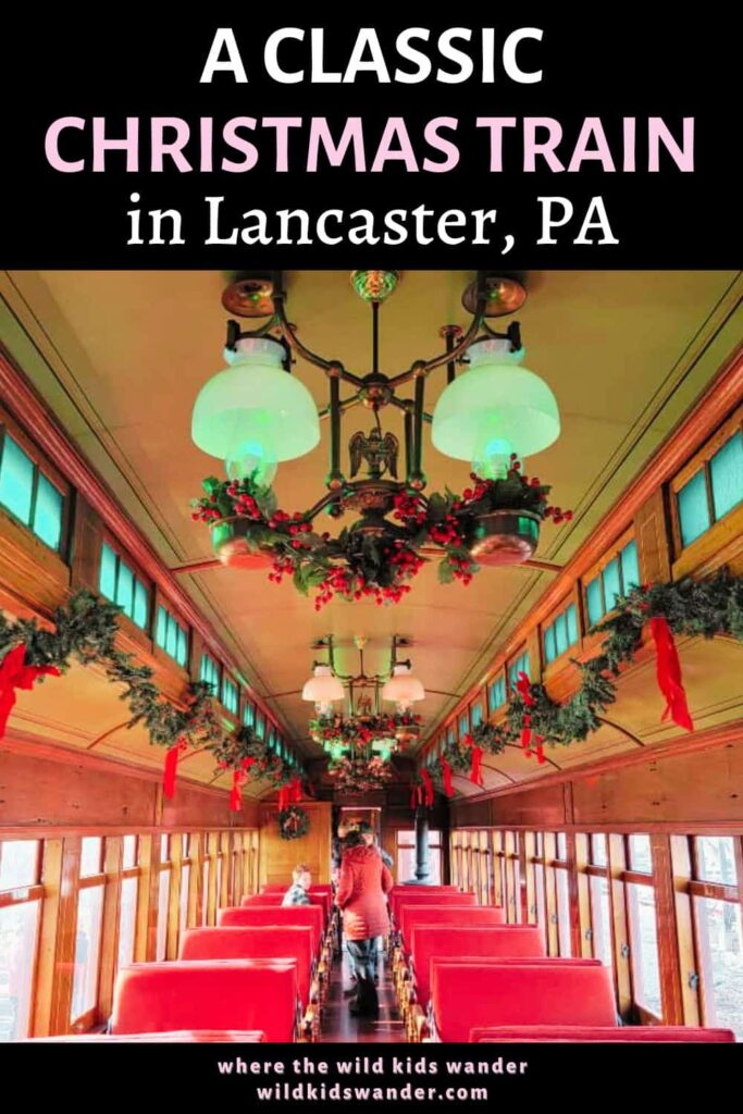 The Strasburg Railroad holiday train is one of the best santa train rides near Philadelphia.