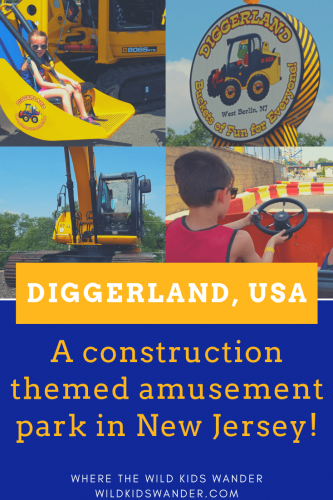 Diggerland USA in West Berlin New Jersey. Things to know before you take your kids to the fun, family-friendly, construction theme amusement park. - Where the Wild Kids Wander - #newjersey #amusementparks