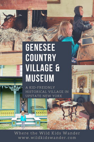 The Genesee Country Village & Museum is the largest living history museum in New York. With over 50 historic buildings to explore, it is a great place to your kids! This historic museum is close to Rochester, Niagara Falls, Buffalo, and the Finger Lakes. - Where the Wild Kids Wander - #newyork #iloveny #historicbuildings